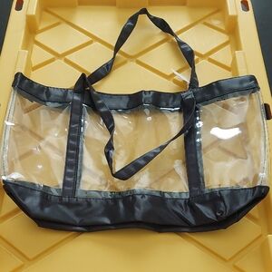Black and Clear Tote Bag